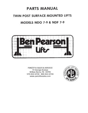 BEN PEARSON NDO 7-9, NDF 7-9 PARTS