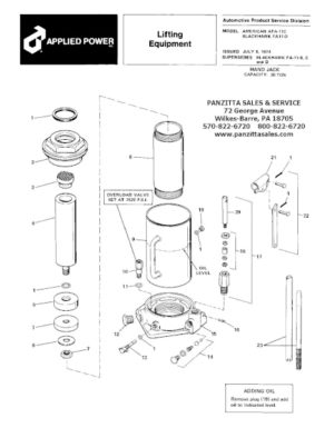 Black Hawk FA11-D Parts Manual