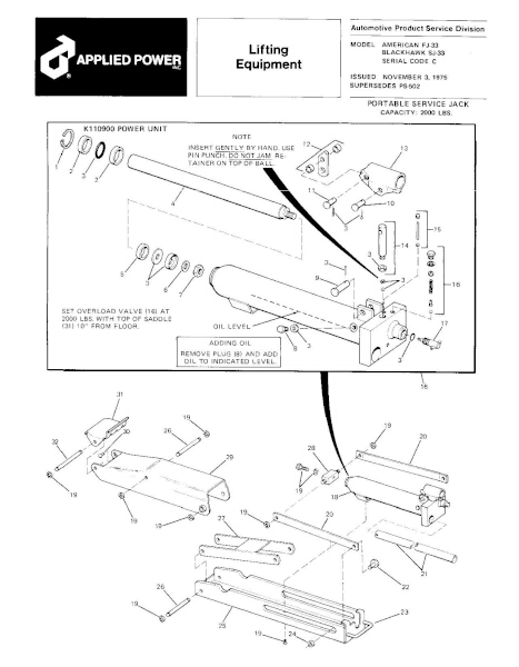 Black Hawk SJ-33 Parts Manual