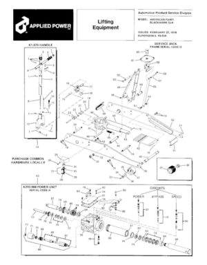 Black Hawk SJ-4 Parts Manual