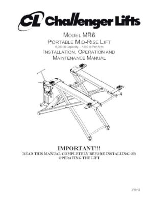 Challenger Model MR6 Parts