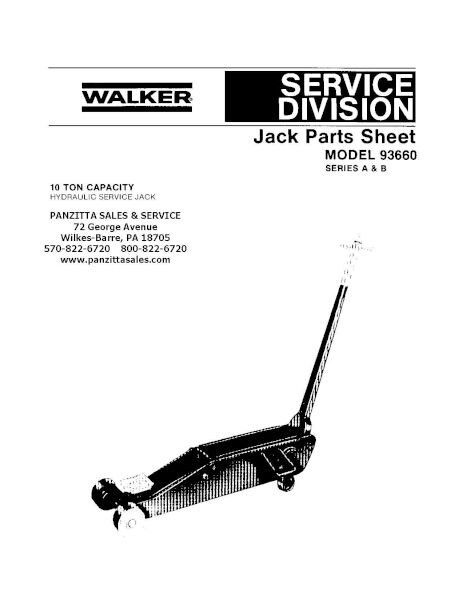 LINCOLN WALKER 93660 SERIES A AND B PARTS