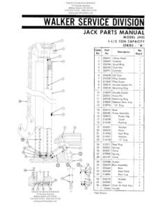 Lincoln Walker J-901 Series A Parts – Panzitta Sales & Service