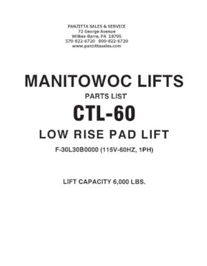 MANITOWOC CTL-60 PARTS