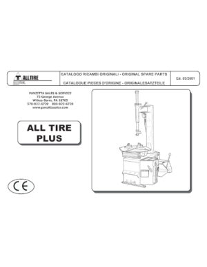 ALL TOOL ALL TIRE PLUS TIRE CHANGER PARTS