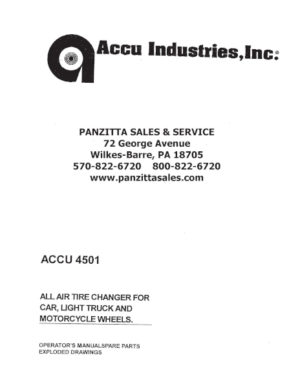 Accu-turn 4501 Parts
