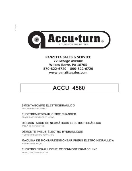 Accu-turn 4560 Parts