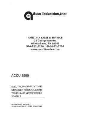 Accu-turn Model 3500 Parts