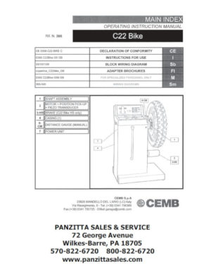 CEMB C22 MOTORCYCLE BALANCER PARTS