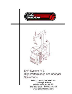 Snap-on John Bean EHP System IV E PARTS