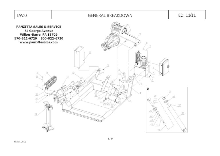 Atlas Tire Changer Parts and Breakdowns Panzitta Sales & Service