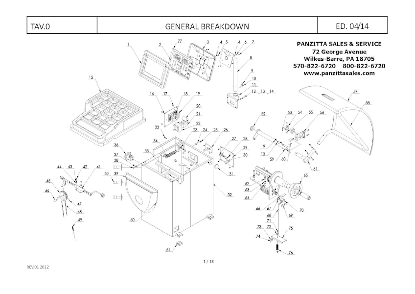 ATLAS WB-49 PARTS
